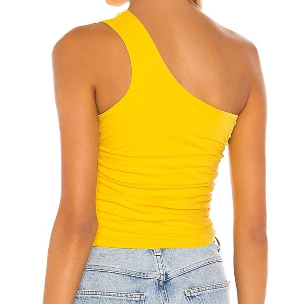 Super down - Anna Ruched Top in Yellow